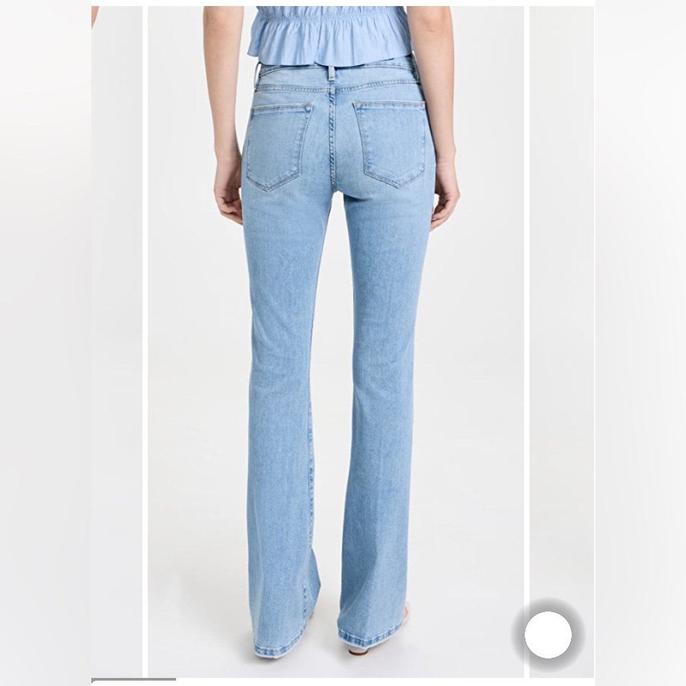 Frame Denim Le High Flare Denim Jeans in Free Bird Size 24 - Picture 6 of 16